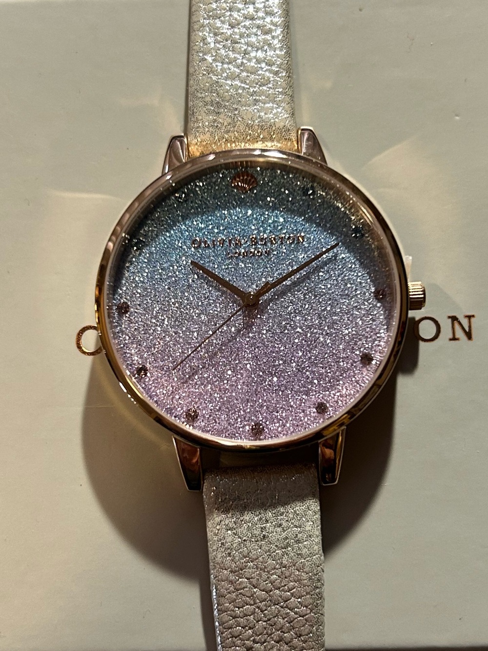 Olivia Burton Under The Sea Glitter Watch With 38mm MultiColored Face